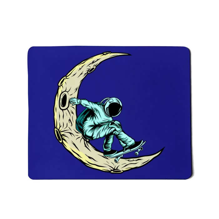 Skateboard Astronauts In Space Astronaut Skateboarding Funny Gift Mousepad