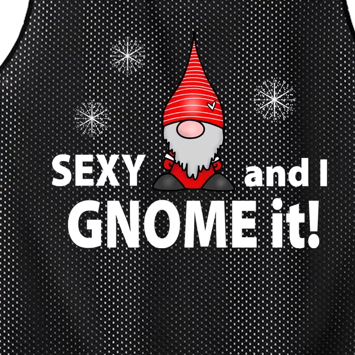 Sexy And I Gnome It Mesh Reversible Basketball Jersey Tank