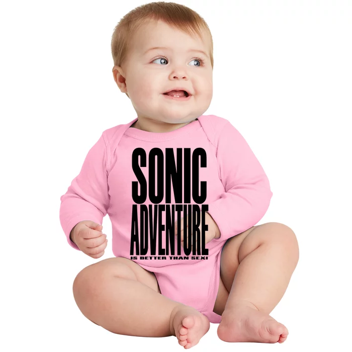 Sonic Adventure Is Better Than Sex Baby Long Sleeve Bodysuit