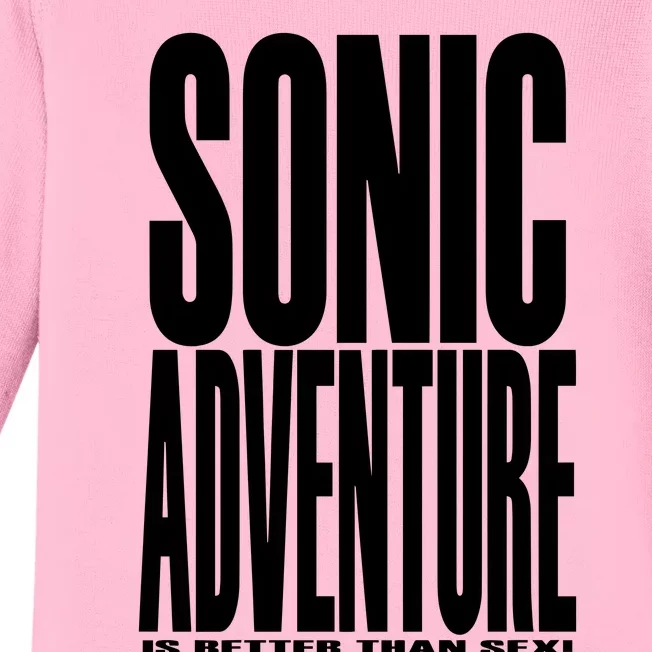 Sonic Adventure Is Better Than Sex Baby Long Sleeve Bodysuit