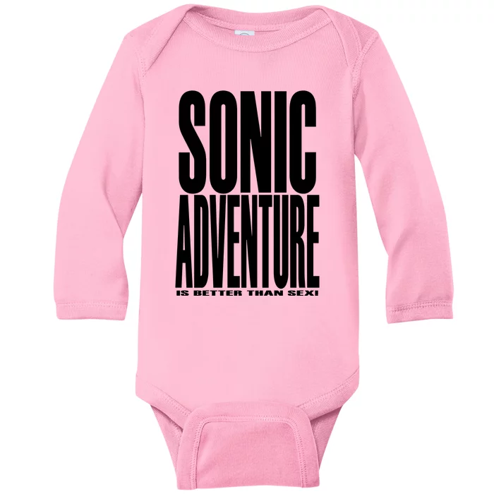 Sonic Adventure Is Better Than Sex Baby Long Sleeve Bodysuit