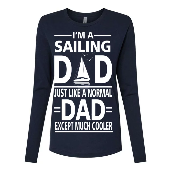 Sailing Dad Womens Cotton Relaxed Long Sleeve T-Shirt