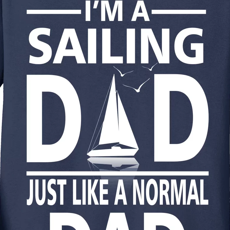 Sailing Dad Kids Long Sleeve Shirt