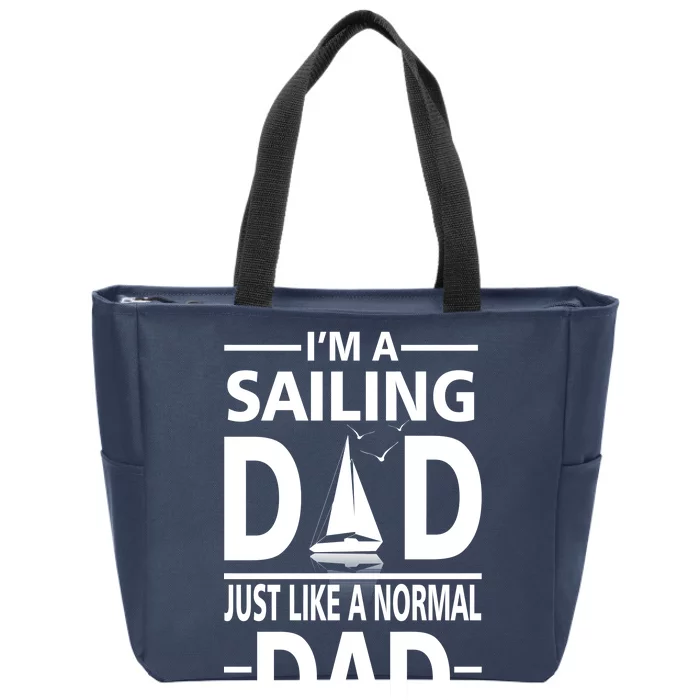 Sailing Dad Zip Tote Bag