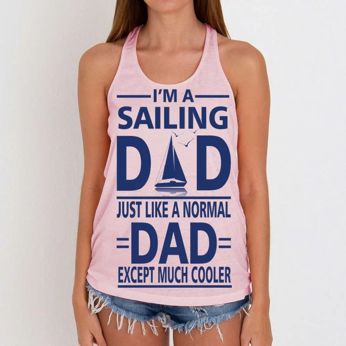 Sailing Dad Women's Knotted Racerback Tank