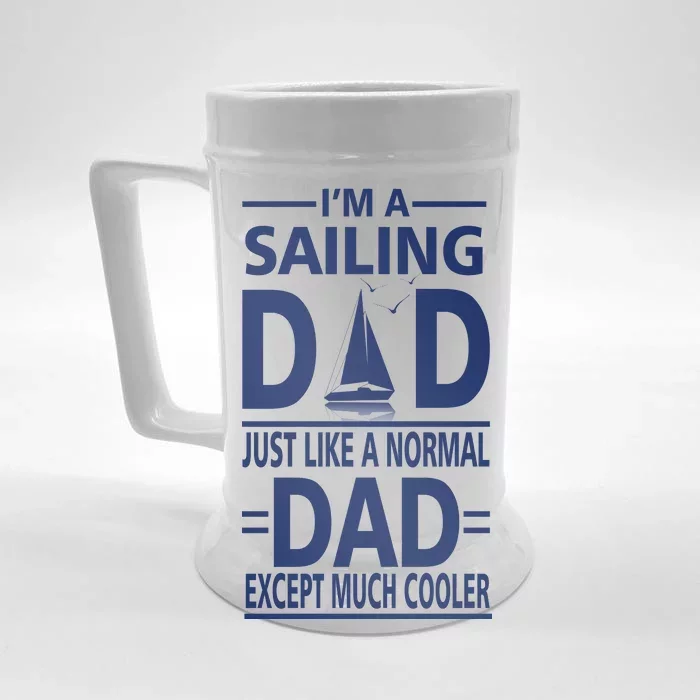 Sailing Dad Front & Back Beer Stein