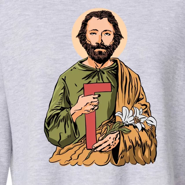 Saint Joseph Cropped Pullover Crew