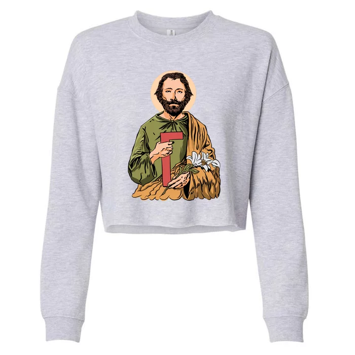 Saint Joseph Cropped Pullover Crew