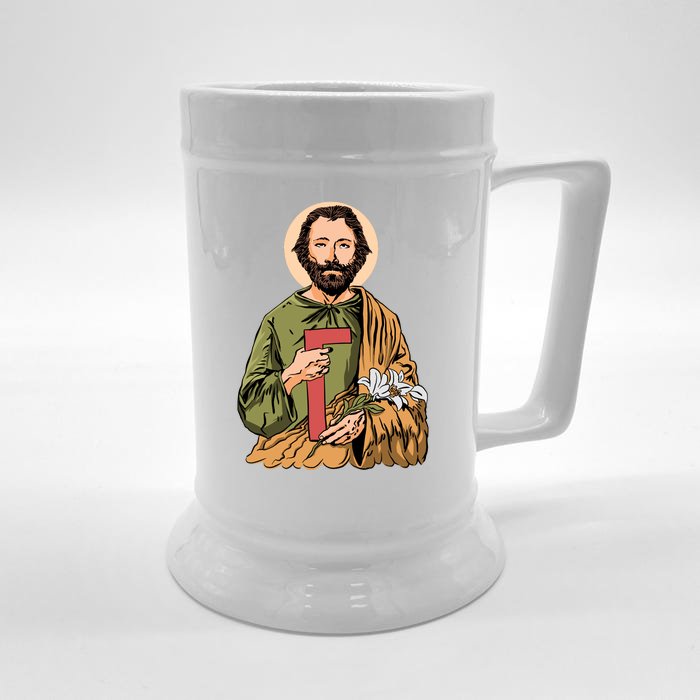 Saint Joseph Front & Back Beer Stein