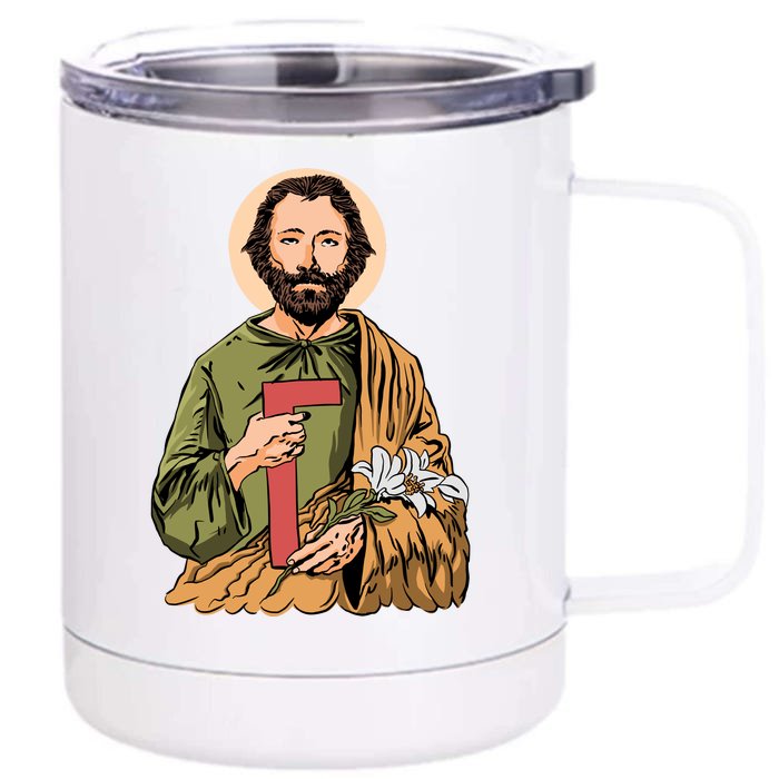 Saint Joseph Front & Back 12oz Stainless Steel Tumbler Cup