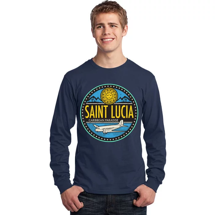 Saint Lucia Caribbean Paradise Tall Long Sleeve T-Shirt