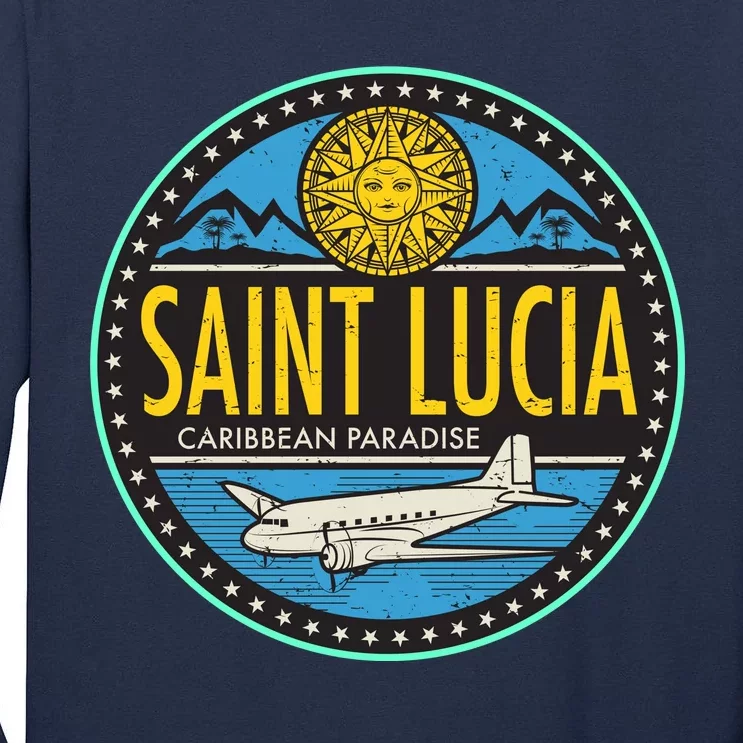 Saint Lucia Caribbean Paradise Tall Long Sleeve T-Shirt