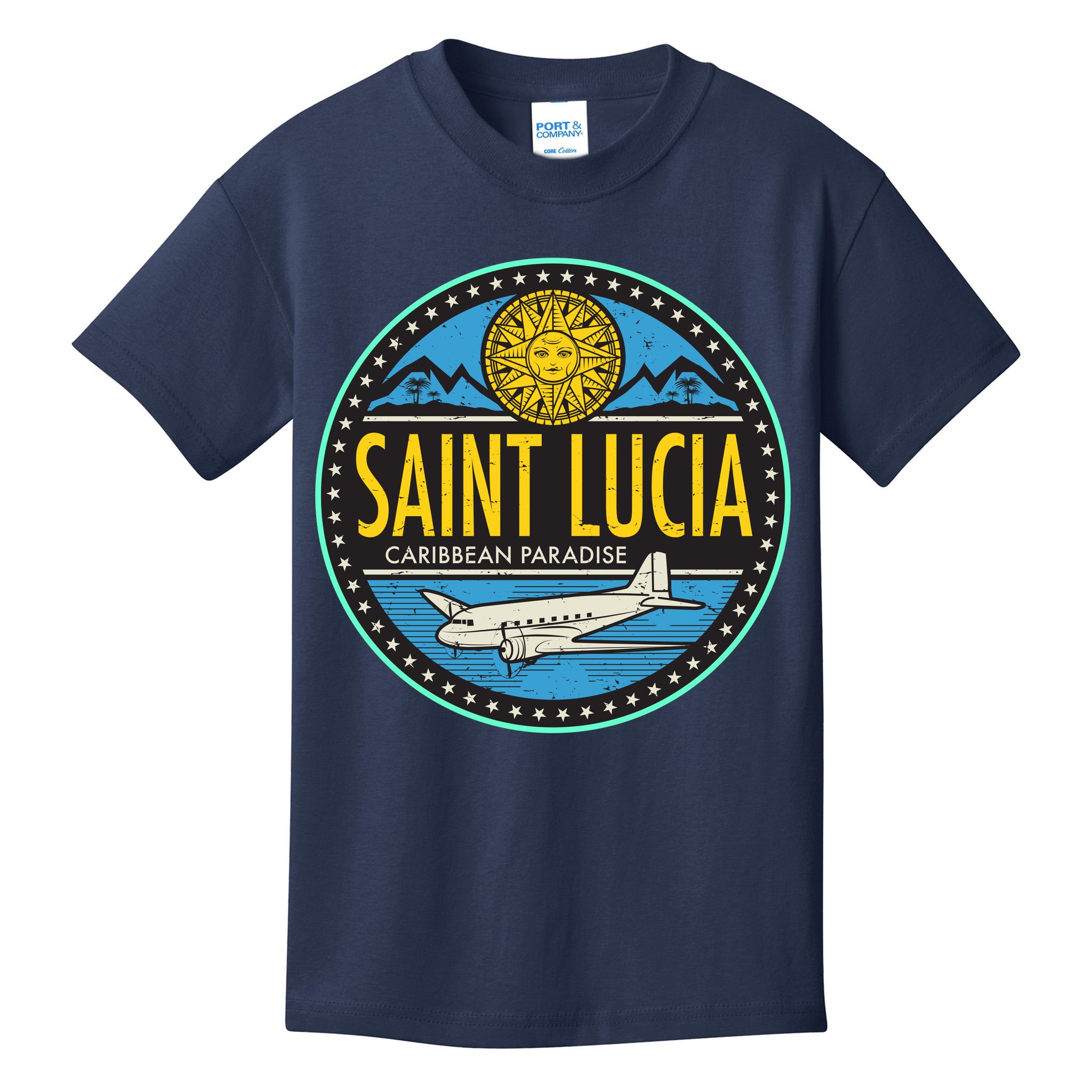Saint Lucia Caribbean Paradise Kids T-Shirt