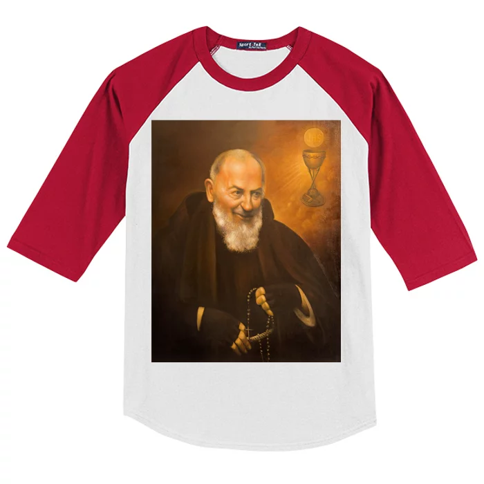 Saint Padre Pio Kids Colorblock Raglan Jersey