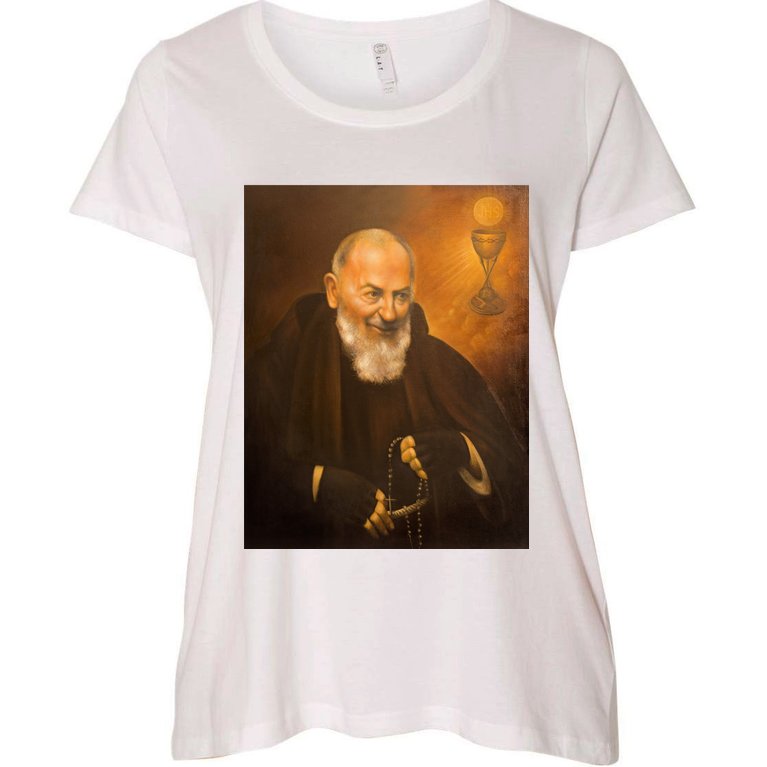 Saint Padre Pio Women's Plus Size T-Shirt
