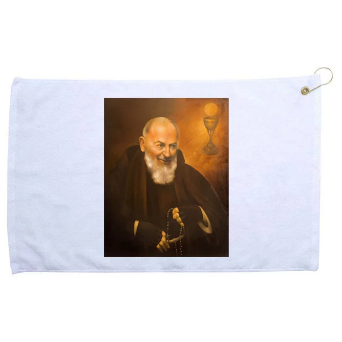 Saint Padre Pio Grommeted Golf Towel