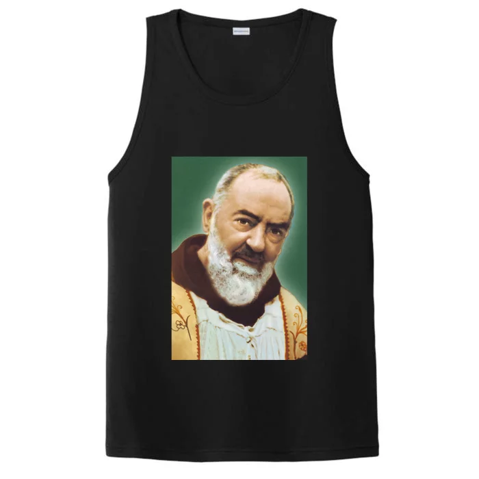 Saint Padre Pio Art Performance Tank