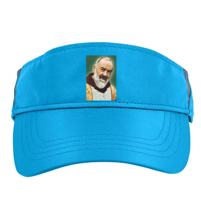 Saint Padre Pio Art Adult Drive Performance Visor