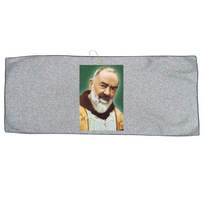 Saint Padre Pio Art Large Microfiber Waffle Golf Towel