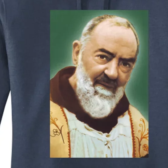 Saint Padre Pio Art Women's Pullover Hoodie