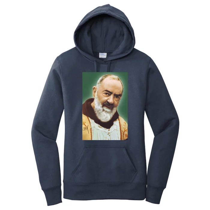 Saint Padre Pio Art Women's Pullover Hoodie