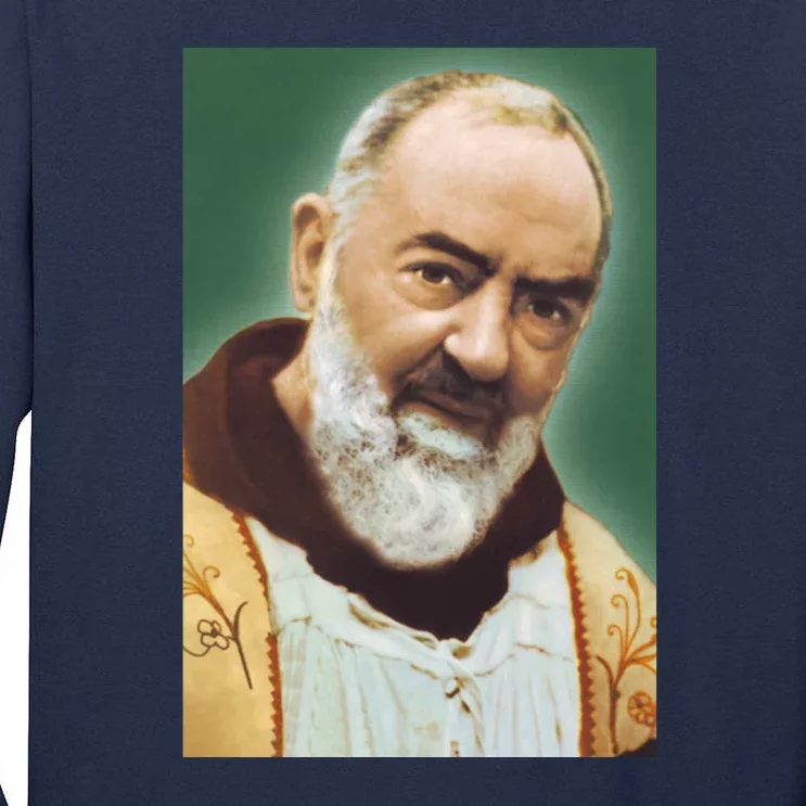 Saint Padre Pio Art Tall Long Sleeve T-Shirt