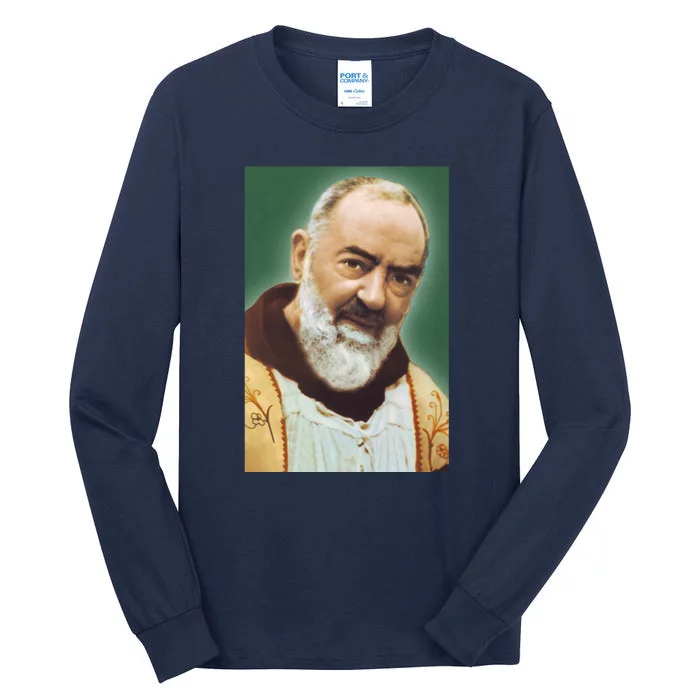 Saint Padre Pio Art Tall Long Sleeve T-Shirt