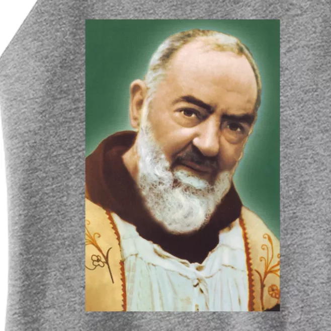 Saint Padre Pio Art Women’s Perfect Tri Rocker Tank