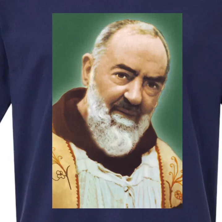 Saint Padre Pio Art Sueded Cloud Jersey T-Shirt