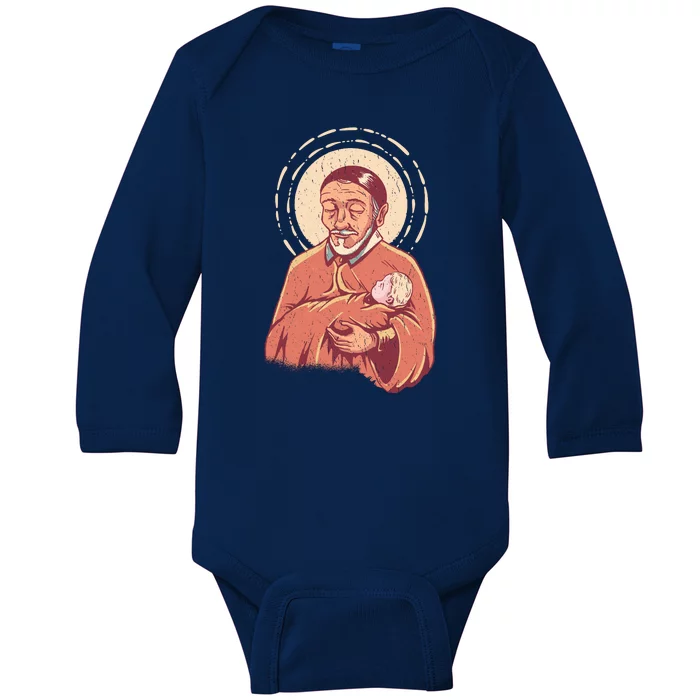 Saint Vincent Baby Long Sleeve Bodysuit