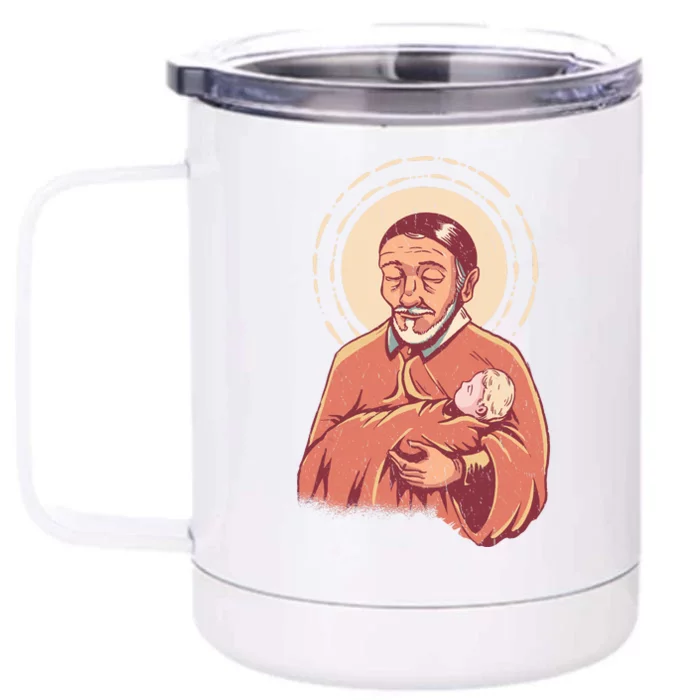 Saint Vincent Front & Back 12oz Stainless Steel Tumbler Cup