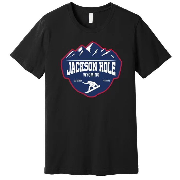 Ski At Jackson Hole Wyoming Premium T-Shirt