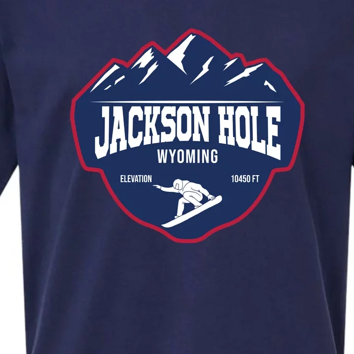 Ski At Jackson Hole Wyoming Sueded Cloud Jersey T-Shirt