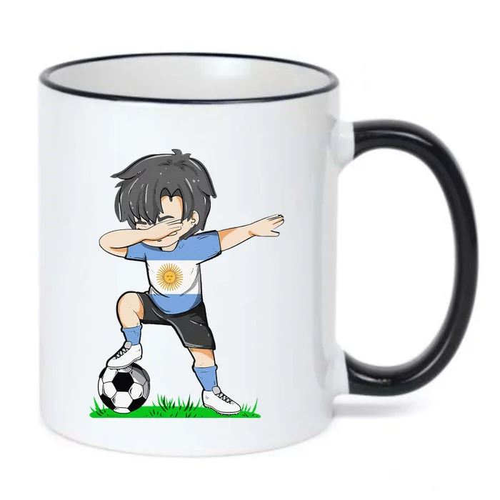 Soccer Argentina Jersey Argentinian Flag Funny Football Black Color Changing Mug