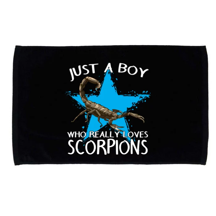 Scorpion Animal Just A Who Really Loves Scorpions Gift Microfiber Hand Towel