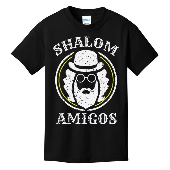 Shalom Amigos Jewish Shabbat Yiddish Hebrew Hanukkah Kids T-Shirt