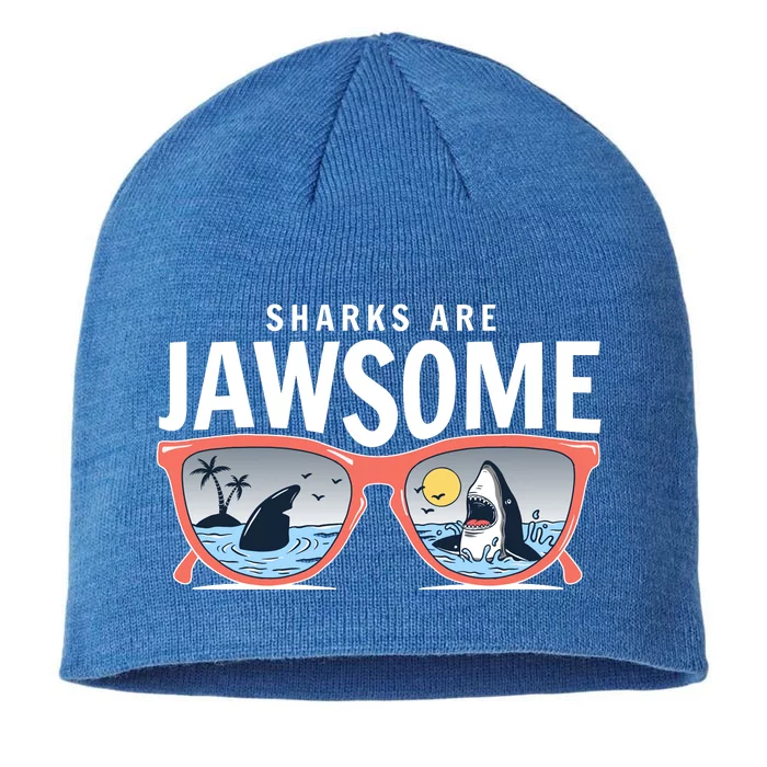 Sharks Are Jawsome Sunglasses Beach Ocean Week 8 1/2in Sustainable Knit Beanie