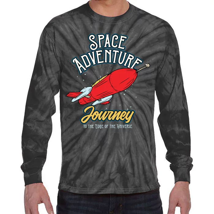 Space Adventure Journey Tie-Dye Long Sleeve Shirt