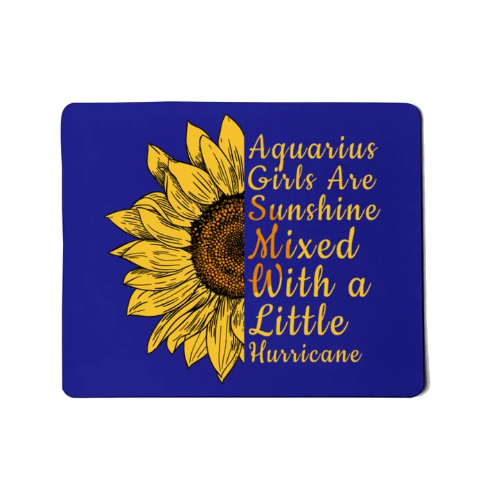 Sunflower Aquarius January And February Birthday Gift Mousepad