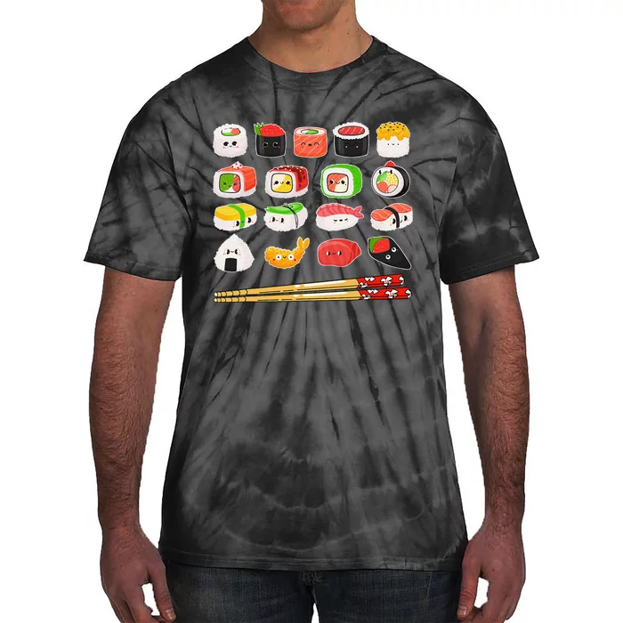 Sushi Anime Kawaii Japanese Food Lover Otaku Manga Tie-Dye T-Shirt