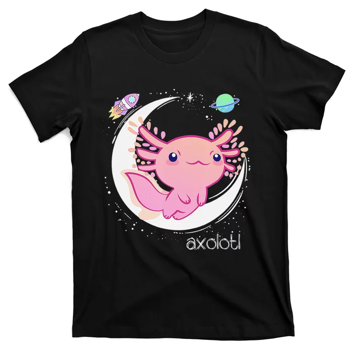 Space Axolotl Kawaii Shirt Pastel Goth Japan Anime T-Shirt