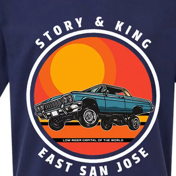 Story And King East San Jose Low Rider Capital Of The World Sueded Cloud Jersey T-Shirt