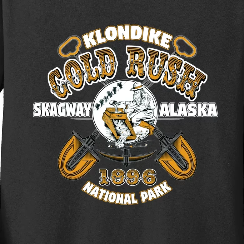 Skagway Alaska Klondike Gold Rush National Park Keepsake Kids Long Sleeve Shirt