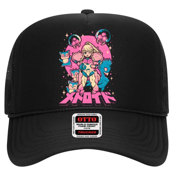 Save Animals Kawaii Anime Manga Girl Teen Boy High Crown Mesh Trucker Hat