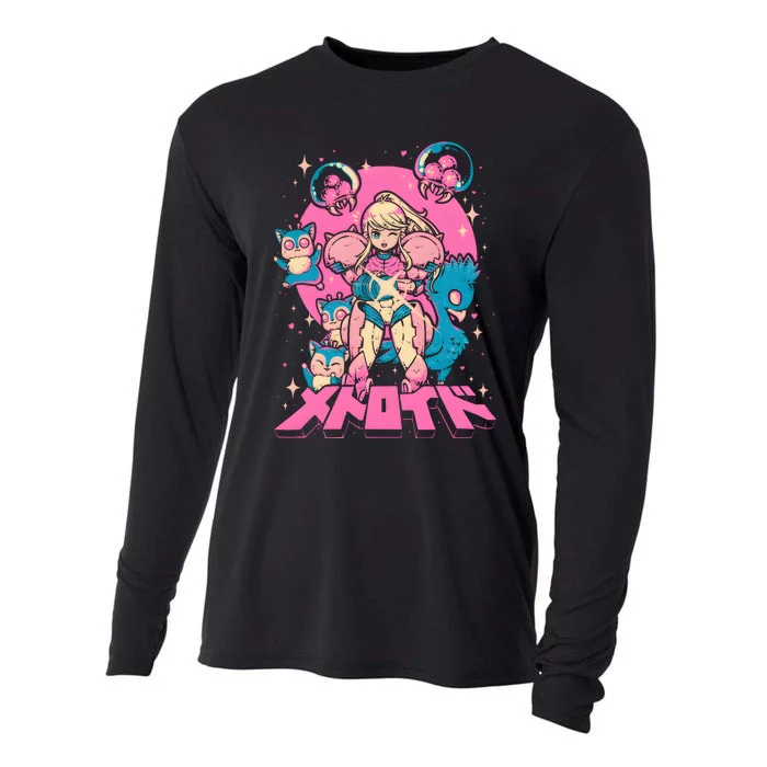 Save Animals Kawaii Anime Manga Girl Teen Boy Cooling Performance Long Sleeve Crew