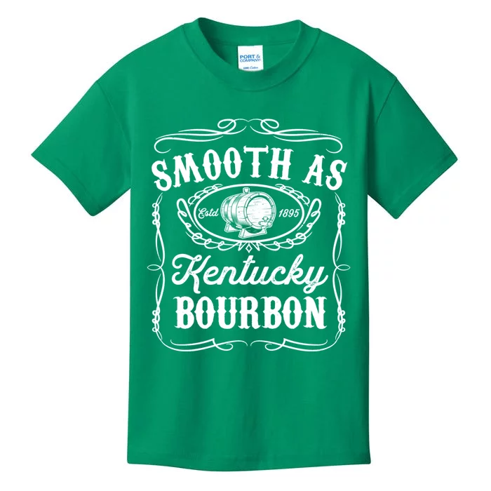 Smooth As Kentucky Bourbon Funny Whiskey Lover Drinking Gift Kids T-Shirt