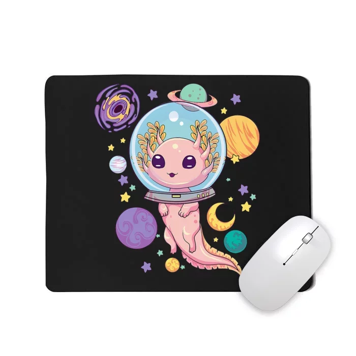 Space Axolotl Kawaii Pastel Goth Anime Aesthetic Nu Goth Mousepad