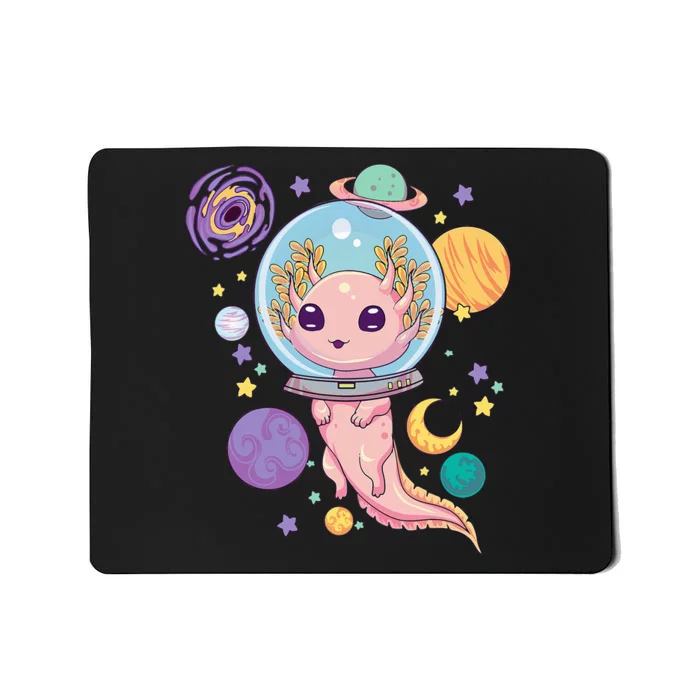 Space Axolotl Kawaii Pastel Goth Anime Aesthetic Nu Goth Mousepad