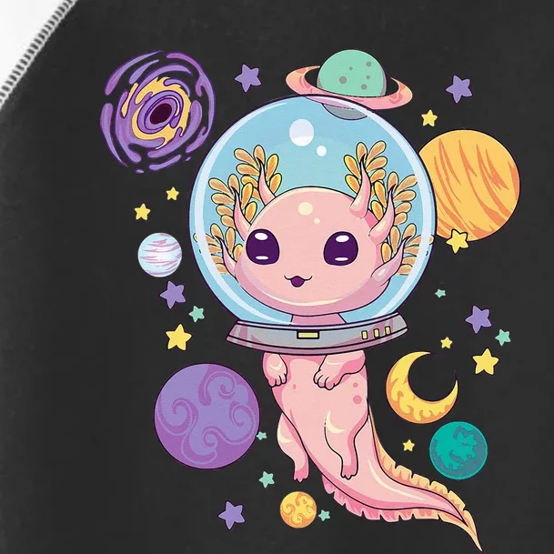 Space Axolotl Kawaii Pastel Goth Anime Aesthetic Nu Goth Toddler Fine Jersey T-Shirt