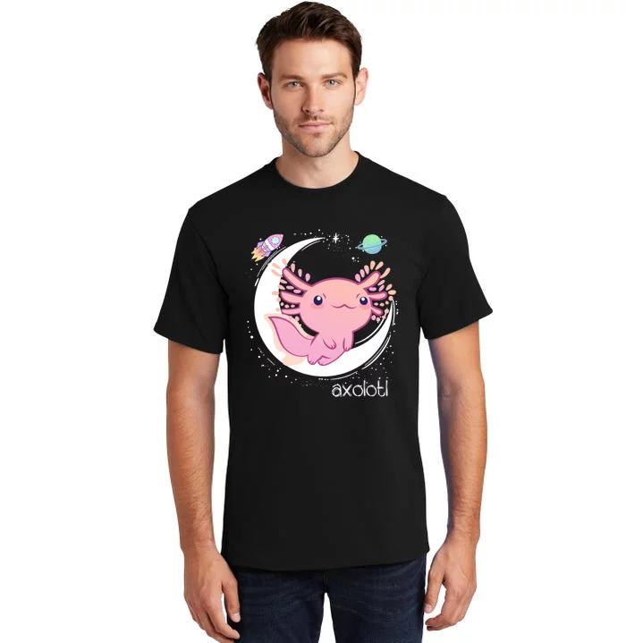 Space Axolotl Kawaii Pastel Goth | Japan Anime Comic Tall T-Shirt